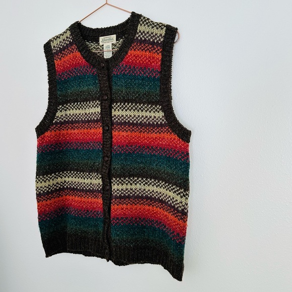 Vintage St John’s Bay vest chunky knit sweater - Picture 7 of 10